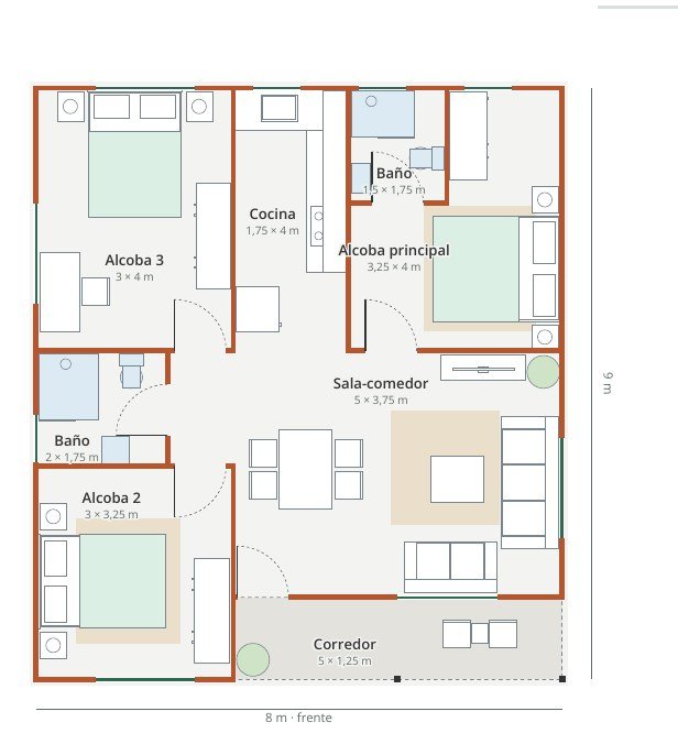 Plano de la Casa 72